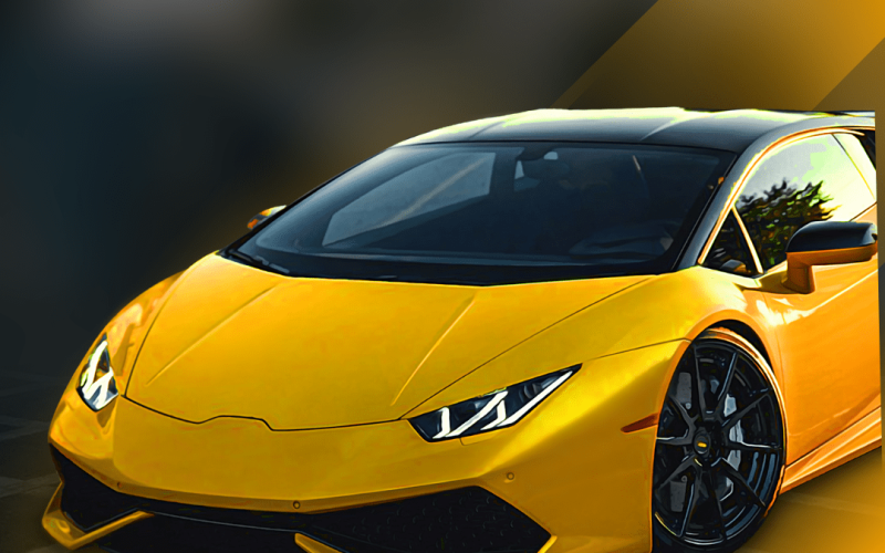 Yellow Luxury Rental Cars Instagram Post-min