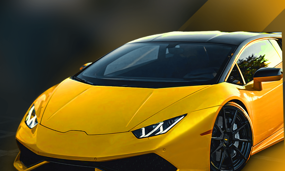 Yellow Luxury Rental Cars Instagram Post-min